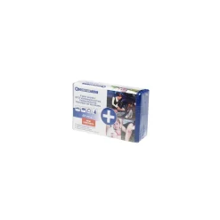 SCATOLA PRIMO PRONTO SOCCORSO KIT 41 PEZZI BOX PLASTICA VIAGGIO EMERGENZA AUTO