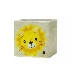 SCATOLA SALVASPAZIO CESTA PORTAGIOCHI CESTINI ORGANIZER CAMERETTA BAMBINI ANIMALI 30X30CM