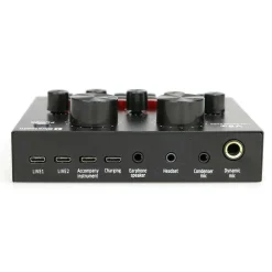 SCHEDA AUDIO ESTERNA BLUETOOTH PER DIRETTE STEAMING MIXER PC CELLULARE DAL VIVO