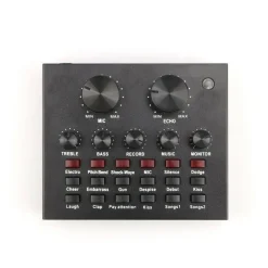 SCHEDA AUDIO ESTERNA BLUETOOTH PER DIRETTE STEAMING MIXER PC CELLULARE DAL VIVO