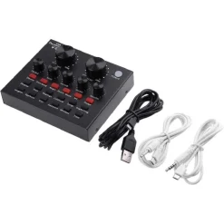 SCHEDA AUDIO V8 CAMBIA VOCE CONVERSIONE EFFETTI SONORI MIXER REGISTRAZIONE USB