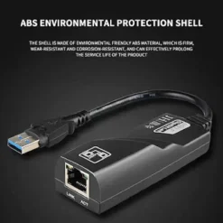 SCHEDA DA USB A INTERNET ABS STABILE AMBIENTALE USB 3.0 GIGABIT ETHERNET Q-C28