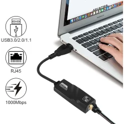 SCHEDA DA USB A INTERNET ABS STABILE AMBIENTALE USB 3.0 GIGABIT ETHERNET Q-C28