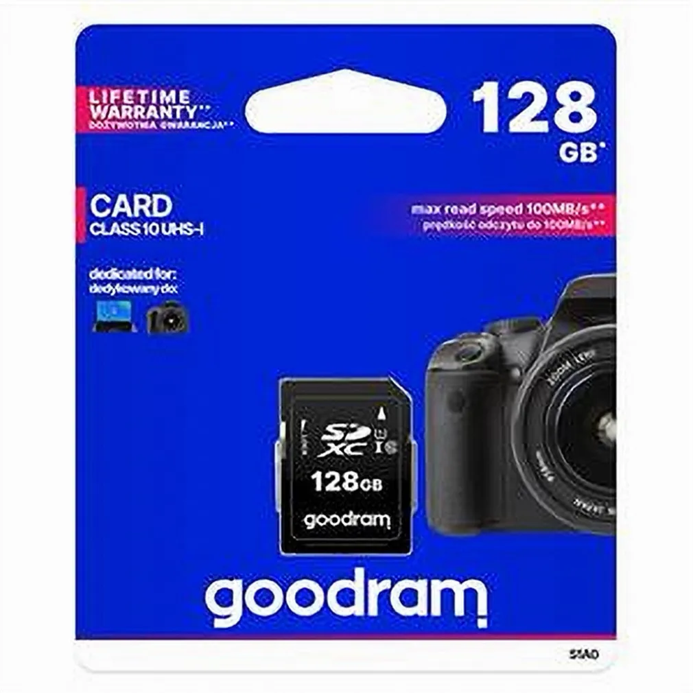 SCHEDA DI MEMORIA SD CARD 128 GB SDXC PER VIDEOCAMERE CLASSE 10 UHS-I S1A0-128GB