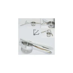 SCHIACCIAPATATE SCHIACCIA PATATE IN ACCIAIO INOX DIMENSIONI 27 X 10 X 9 CM