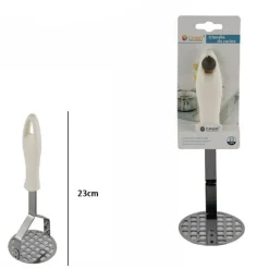 SCHIACCIAPATATE SCHIACCIA VERDURE PUREA GATEAU MANICO ANTISCIVOLO 23 CM 66156