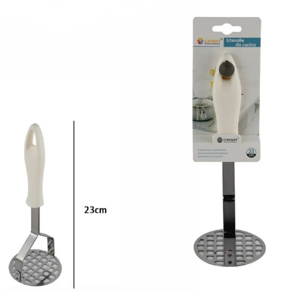 SCHIACCIAPATATE SCHIACCIA VERDURE PUREA GATEAU MANICO ANTISCIVOLO 23 CM 66156