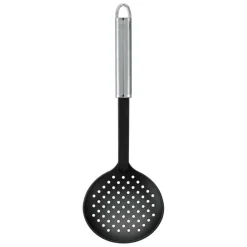 SCHIUMAROLA NYLON PLASTICA ACCIAIO 11 X 6 X 33 CM IMPUGNATURA OVALE STRUMENTO CUCINA