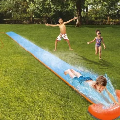 SCIVOLO ACQUATICO DA GIARDINO PISTA 5,49 MT RAMPA LANCIO E SPRUZZO 1 POSTO