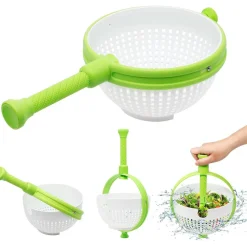 SCOLAPASTA 2IN1 CENTRIFUGA PER LAVARE INSALATA LAVA FRUTTA E VERDURA CESTO SCOLA