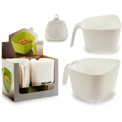 SCOLAPASTA IN PLASTICA CON MANICO 21X24X13CM MULTIUSO CESTO UTENSILI CUCINA CASA