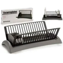 SCOLAPIATTI COLA PIATTI IN PLASTICA CON SCOLA POSATE CUCINA 46 X 26 X 14 CM