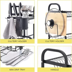 SCOLAPIATTI COLAPIATTI PORTATAGLIERE BASE O APPOGGIO 42.5X25.5X39 CM ART.69142