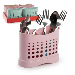 SCOLAPOSATE HOLES VINTAGE SCOLA PORTA POSATE CUCINA IN PLASTICA COLORATA 117171A