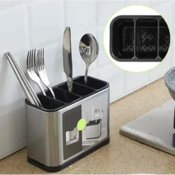 SCOLAPOSATE IN ACCIAIO PER ORGANIZZARE UTENSILI DA CUCINA PORTAPOSATE DESIGN MODERNO