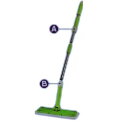 SCOPA STRIZZA MOP TWIST LAVA E ASCIUGA PAVIMENTI PARQUET MARMO PANNO MICROFIBRA