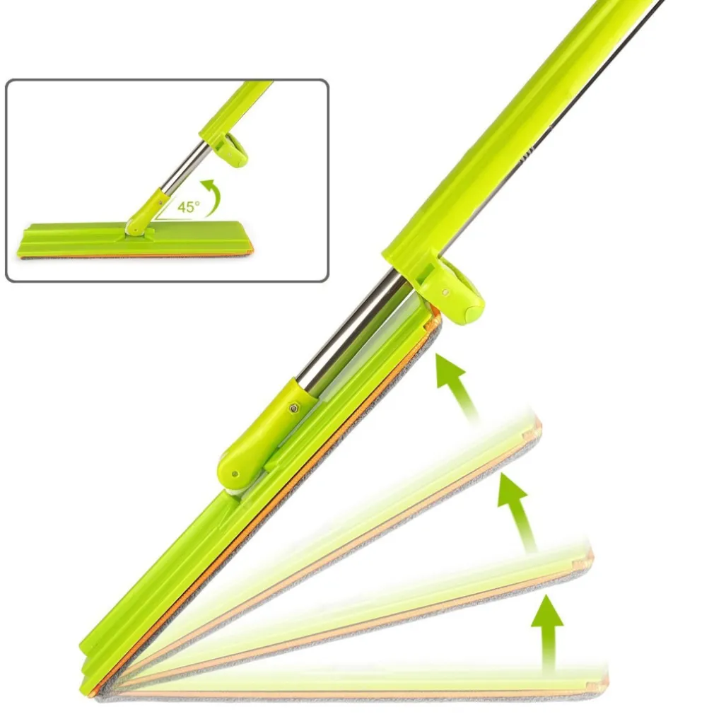 SCOPA STRIZZA SWEEP MOP LAVA E ASCIUGA PAVIMENTI PARQUET MARMO PANNO MICROFIBRA