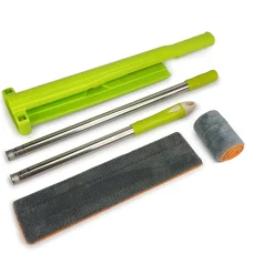 SCOPA STRIZZA SWEEP MOP LAVA E ASCIUGA PAVIMENTI PARQUET MARMO PANNO MICROFIBRA