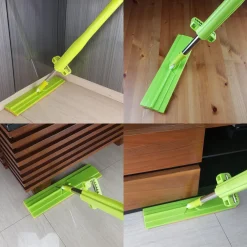 SCOPA STRIZZA SWEEP MOP LAVA E ASCIUGA PAVIMENTI PARQUET MARMO PANNO MICROFIBRA