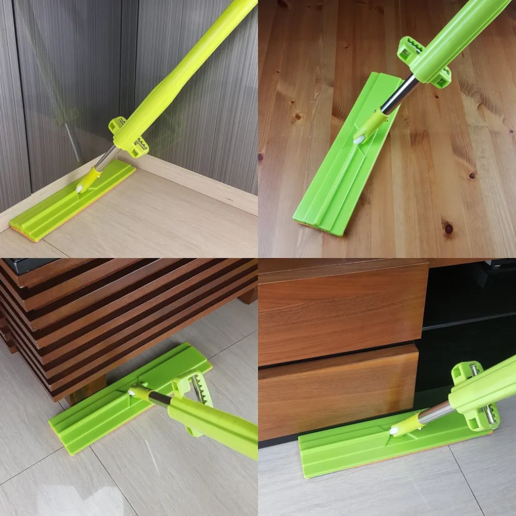 SCOPA STRIZZA SWEEP MOP LAVA E ASCIUGA PAVIMENTI PARQUET MARMO PANNO MICROFIBRA