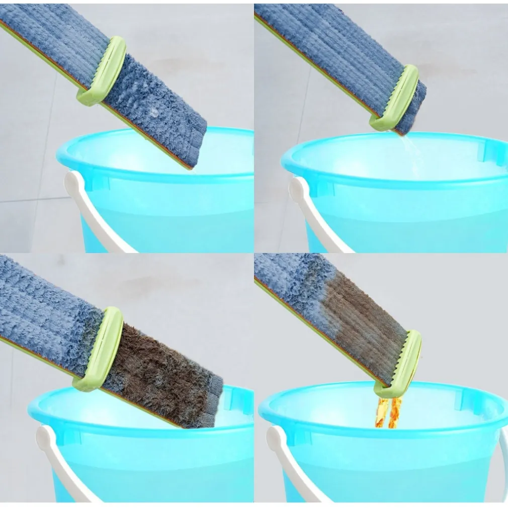 SCOPA STRIZZA SWEEP MOP LAVA E ASCIUGA PAVIMENTI PARQUET MARMO PANNO MICROFIBRA