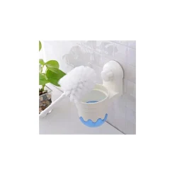 SCOPINO CON PORTA SCOPINO A PARETE CON ATTACCO A VENTOSA ACCESSORI PER BAGNO