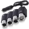 SDOPPIATORE PRESA ACCENDISIGARI 3 POSTI 2 PORTE USB CARICA BATTERIA 120W IC-1503
