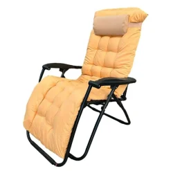 SDRAIO CON CUSCINO IMBOTTITO CREMA IN TEXTILENE POLTRONA RELAX TERRAZZO GIARDINO 483001