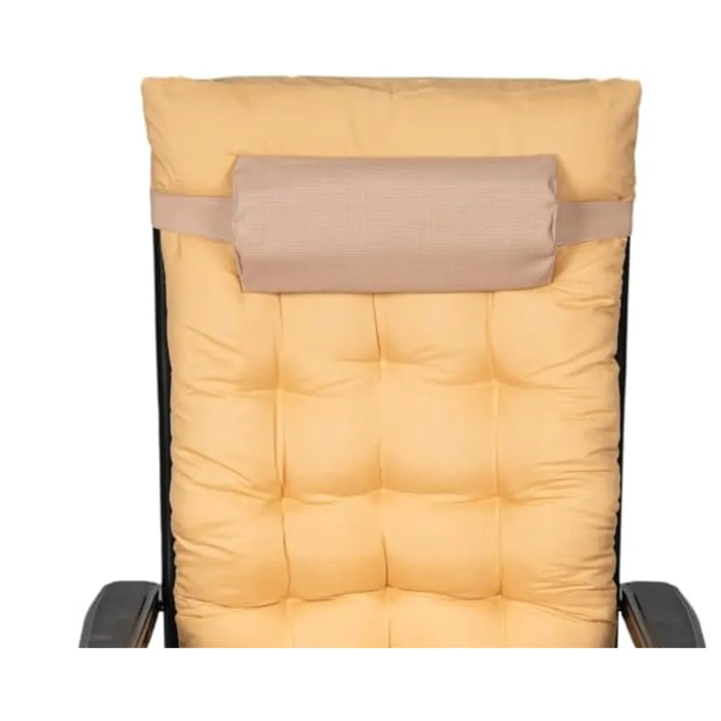 SDRAIO CON CUSCINO IMBOTTITO CREMA IN TEXTILENE POLTRONA RELAX TERRAZZO GIARDINO 483001