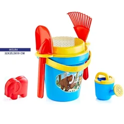 SECCHIELLO CON ACCESSORI PALETTA INNAFFIATOIO GIOCHI MARE ESTATE BAMBINI 751995