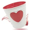 SECCHIELLO DECORATIVO CUORE ROSSO IN LATTA 14 CM IDEA REGALO SAN VALENTINO 92287