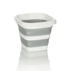 SECCHIO QUADRATO PIEGHEVOLE DA 7,5 LT CON MANIGLIE MULTIFUNZIONALE PORTATILE SALVASPAZIO