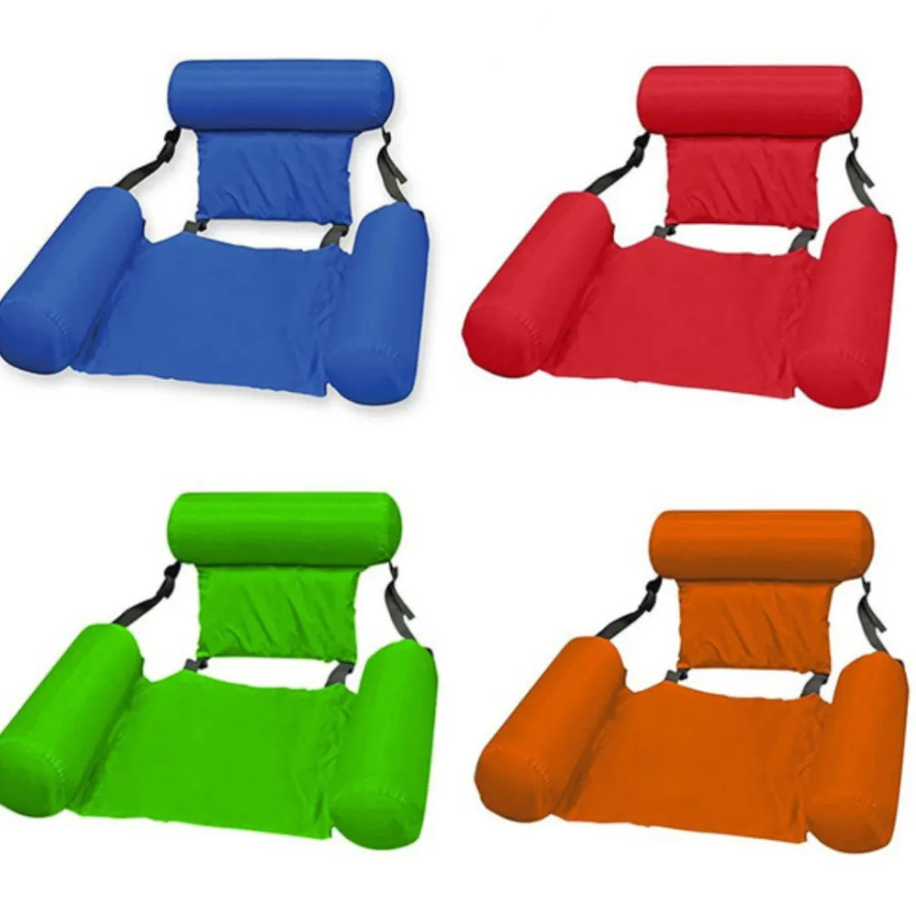 SEDIA A SDRAIO GONFIABILE AMACA PER MARE PISCINA GALLEGGIANTE PIEGHEVOLE 120CM