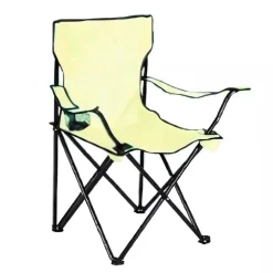 SEDIA PIEGHEVOLE CON PORTABICCHIERE DA PESCA CAMPEGGIO MARE SPIAGGIA TINTA UNITA 285006