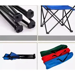 SEDIA PIEGHEVOLE CON PORTABICCHIERE DA PESCA CAMPEGGIO MARE SPIAGGIA TINTA UNITA 285006