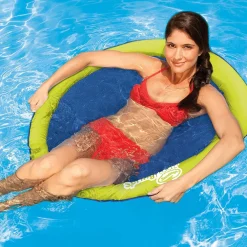 SEDUTA AMACA SEDIA GALLEGGIANTE FLOAT LETTINO PISCINA MATERASSINO TRAFORATO