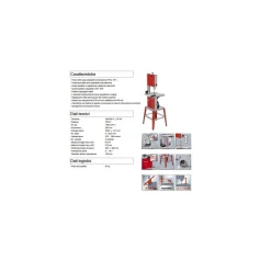 SEGA A NASTRO VERTICALE EINHELL TC-SB 305 U POTENZA 750 W LAMA 2320 X 12,7 MM