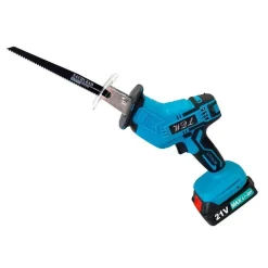 SEGA SEGHETTO A GATTUCCIO BATTERIA MOTOSEGA ELETTROSEGA 4 LAME 2 BATTERIE 21V