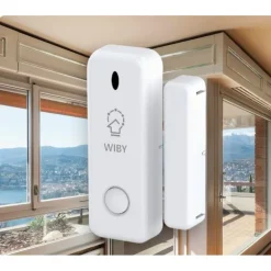 SENSORE PER PORTA FINESTRA SENZA FILI ALLARME CASA WIRELESS SMART LIFE ZX-D10