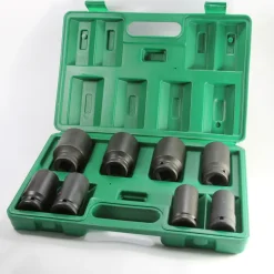 SERIE DI BUSSOLE ESAGONALI DA 3/4" PER AVVITATORE AD IMPULSI 8 PZ 21-41 MM