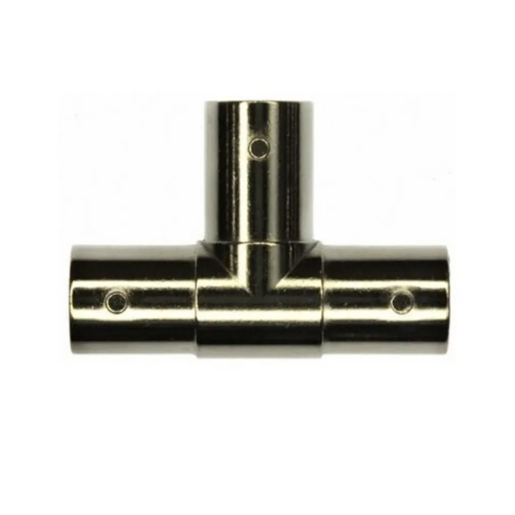 SET 5 ADATTATORE CONNETTORE A T TRIPLO BNC 3 FEMMINE PER VIDEO SORVEGLIANZA DVR