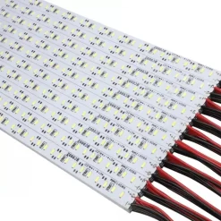 SET 2 BARRE DA 1 METRO STRISCIA LED RIGIDA PROFILO SMD 4014 MONOCOLORE 144 LED/M