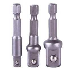 SET 3 BUSSOLE INSERTO PROLUNGA PER TRAPANO AVVITATORE ATTACCO 1/2'' 1/4'' 3/8''