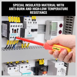 SET 6 CACCIAVITI CACCIAVITE CROCE E TAGLIO ISOLANTI CON PUNTE MAGNETICHE