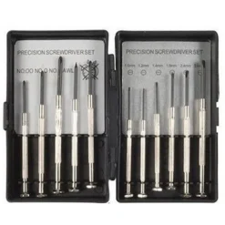 SET 11 CACCIAVITI DI PRECISIONE CON CUSTODIA PER FAI DA TE BRICOLAGE RIPARAZIONI