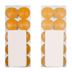 SET 30 CANDELE CANDELA PROFUMATA FRAGRANZA ARANCIA ORANGE ARANCIONE PROFUMO