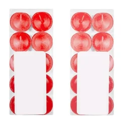 SET 30 CANDELE CANDELA PROFUMATA FRAGRANZA FRAGOLA STRAWBERRY ROSSO PROFUMO
