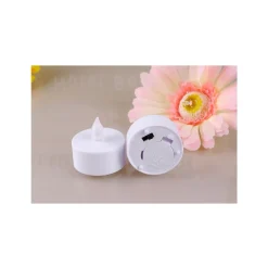 SET 24 CANDELE FIAMMA LUMINI LED DECORATIVE A BATTERIA VOTIVI LUCE BIANCO CALDO