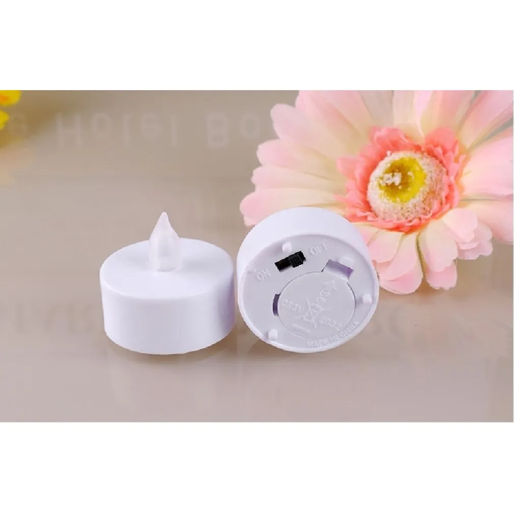 SET 20 CANDELE FIAMMA LUMINI LED DECORATIVE A BATTERIA VOTIVI LUCE BIANCO CALDO