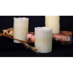 SET 12 CANDELE IN FINTA CERA CON LUCE LED EFFETTO FIAMMA LUMINI PER DECORAZIONE